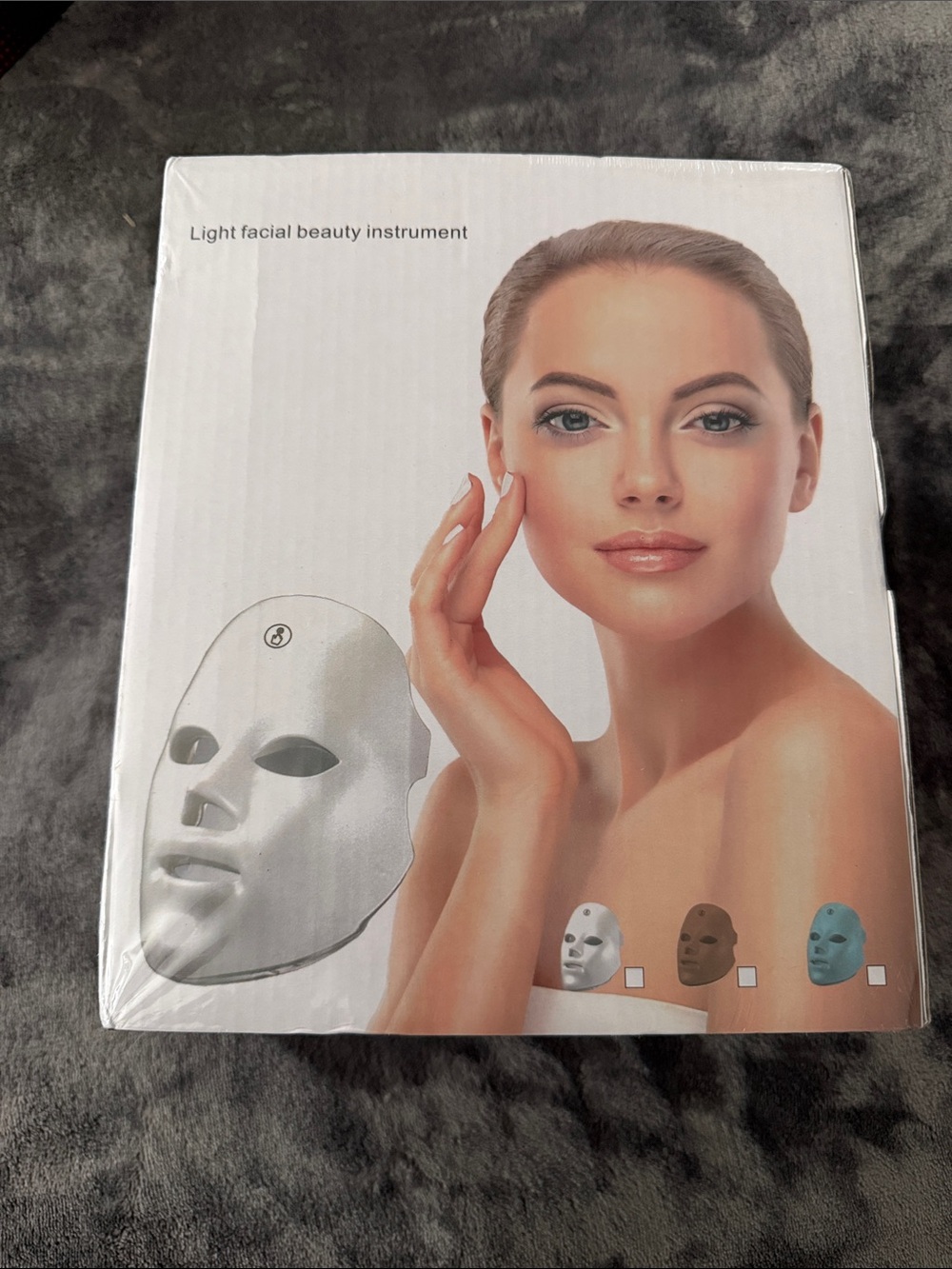 LED Light Facial Beauty Mask - White
